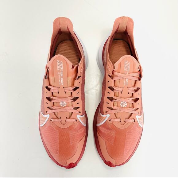 Nike Zoom Gravity Women Size 7.5 Running Shoes Orange & White Low Top Sneakers - Picture 10 of 16